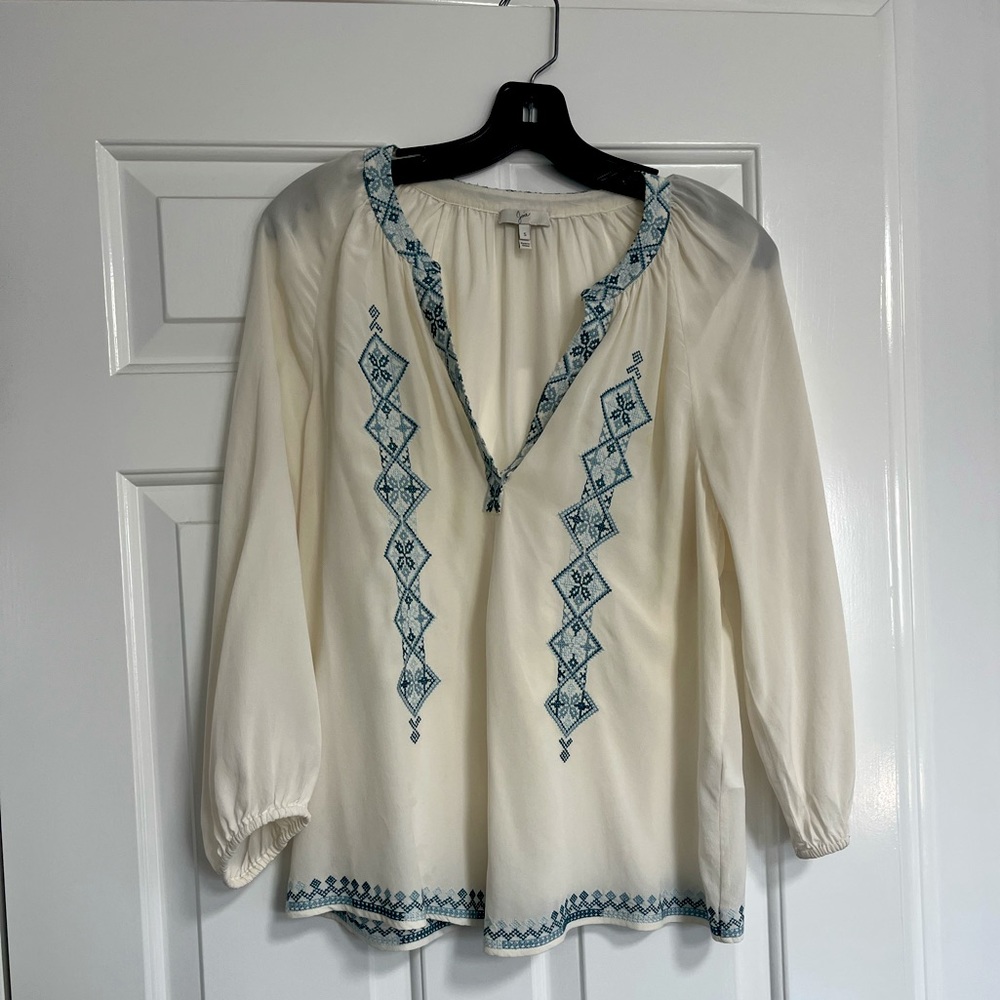 Intricate Joie Embroidered Blouse - Size SM